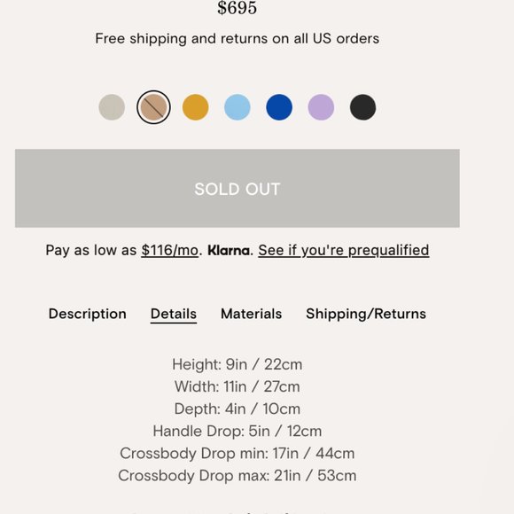 Mansur Gavriel Soft Lady Bag Nocciola SOLD OUT! - Picture 8 of 8